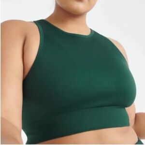 Knix Good to Go High Neck Seamless Bra Sz M in Cactus